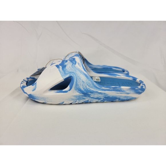 Adidas Adicane Cloud White Pulse Blue Slides Sandals Size Men 9 Womens 10 HQ9913 - Picture 7 of 10